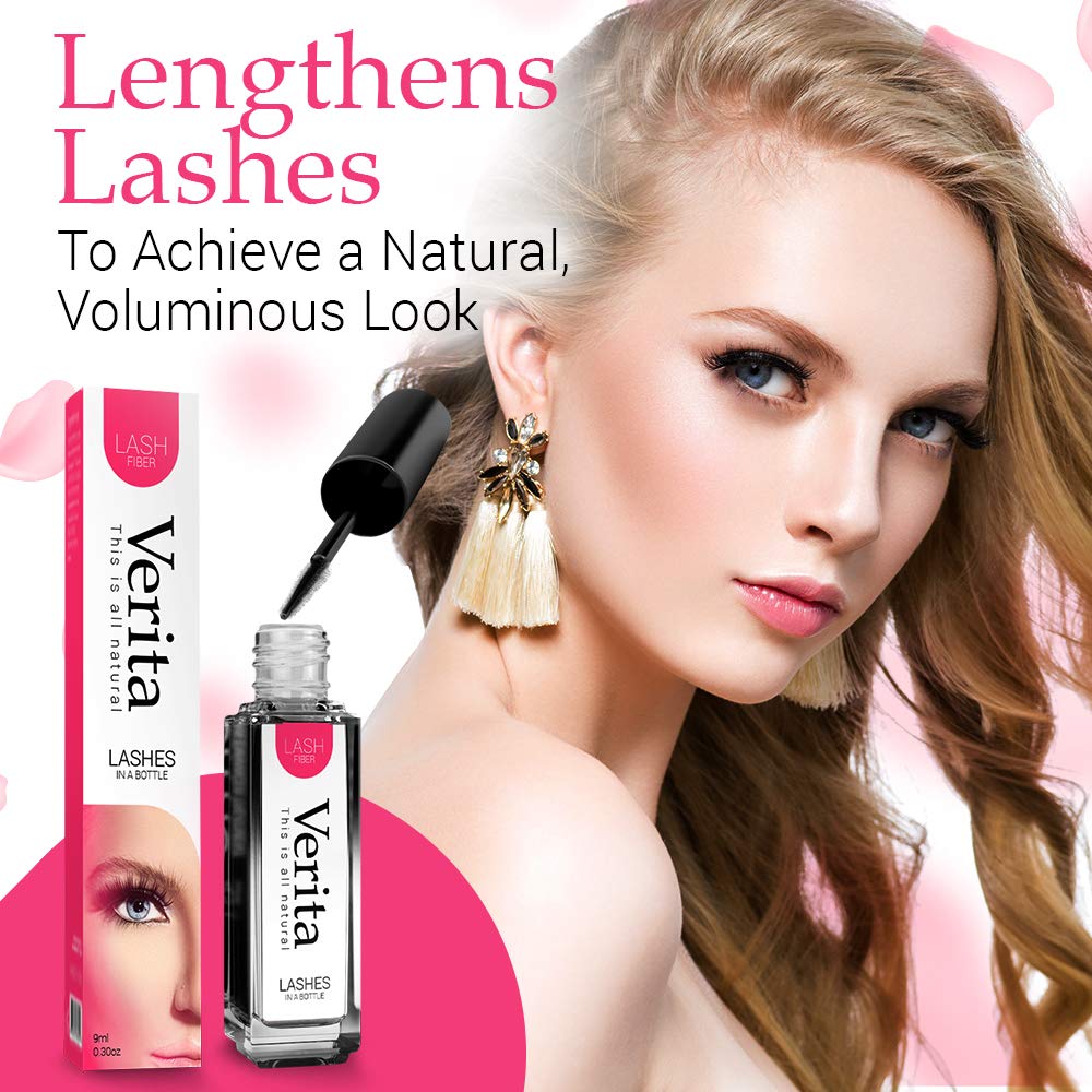 Verita Black Non-Synthetic Lash Fibers for Women & Teens