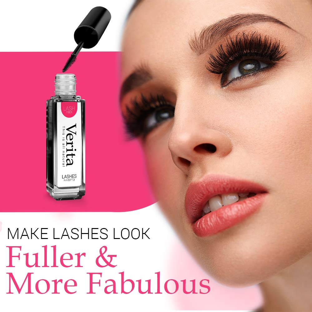 Verita Black Non-Synthetic Lash Fibers for Women & Teens